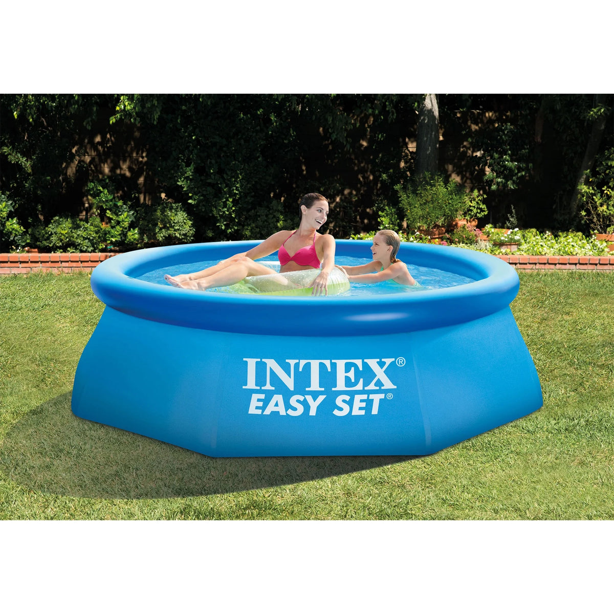Inflatable Round Swimming Pool with Protective Cover K962011