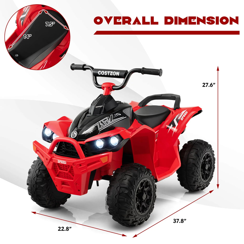 12V Battery Powered Kids Ride On ATV Red A99341