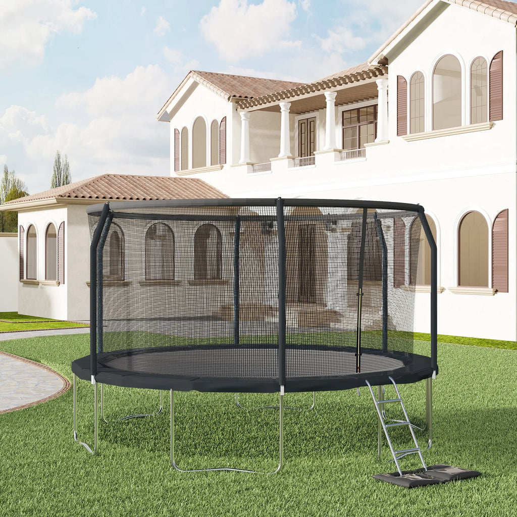 12ft Black Backyard Trampoline X4438