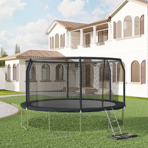 12ft Black Backyard Trampoline X4438