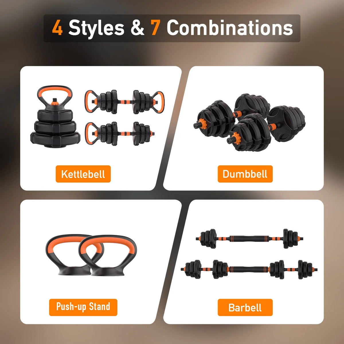 Adjustable Weight Dumbbell Set 4 in 1 L244621