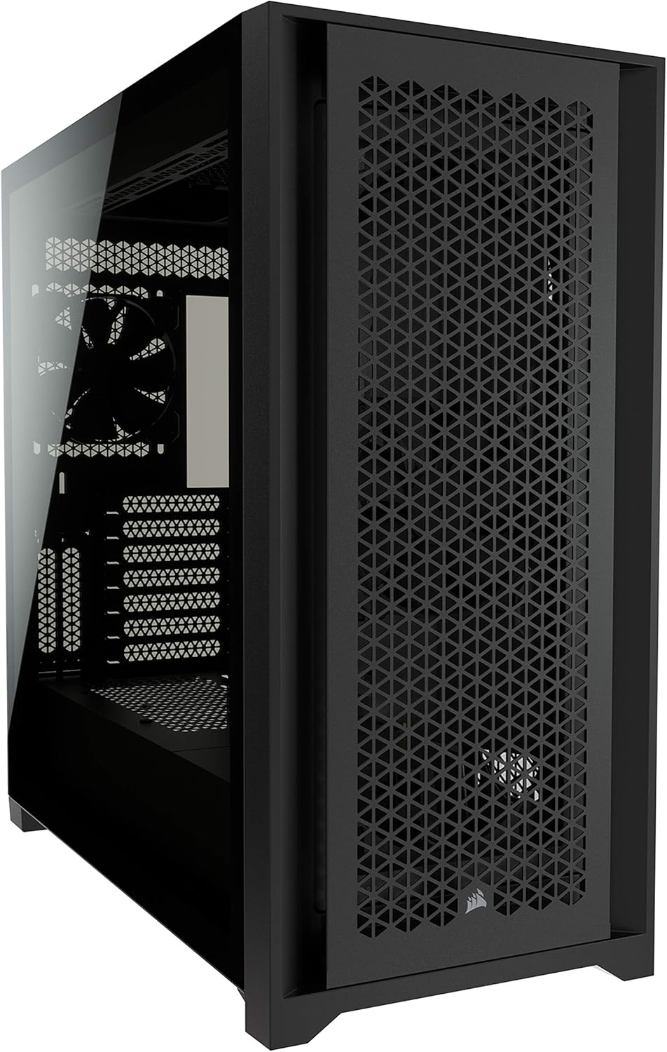 Black Tempered Glass Mid-Tower ATX PC Case F135