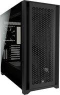 Black Tempered Glass Mid-Tower ATX PC Case F135