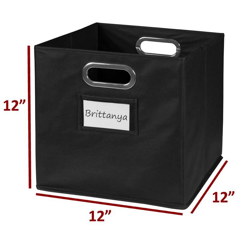 3 Cube Storage Set with Canvas Bin V6262