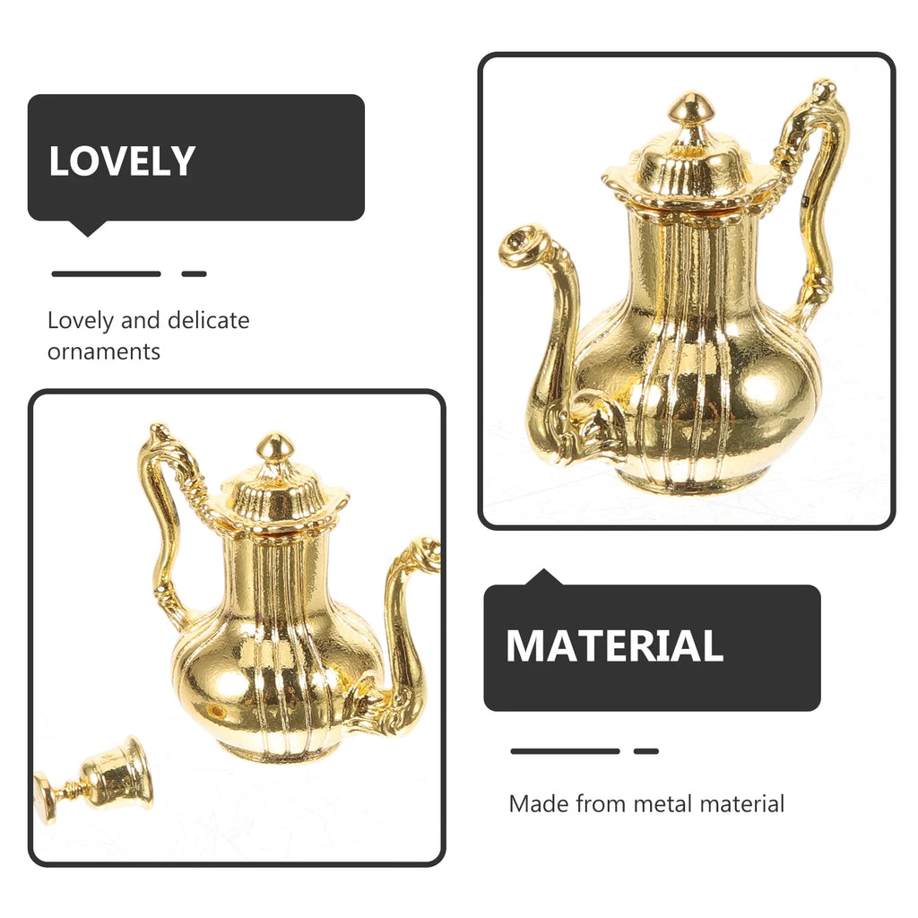 Miniature Metal Flask Kitchen Tea Set Toys J770