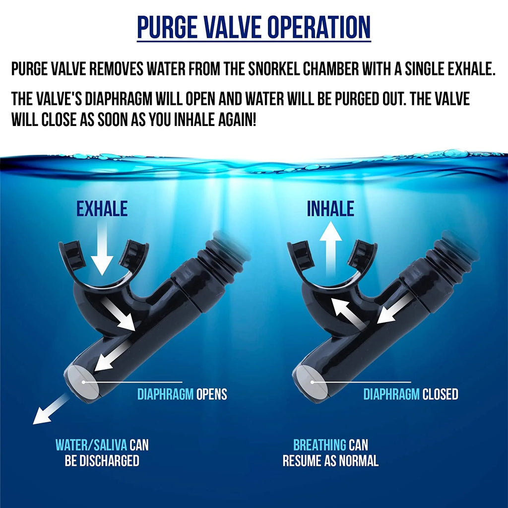 Semi-Dry Diving & Snorkel Set, Coral X106