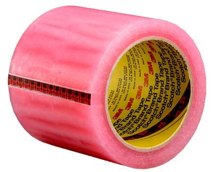 Pink Label Protection Tape, 4 in x 72 yd, 8 per Case I838747