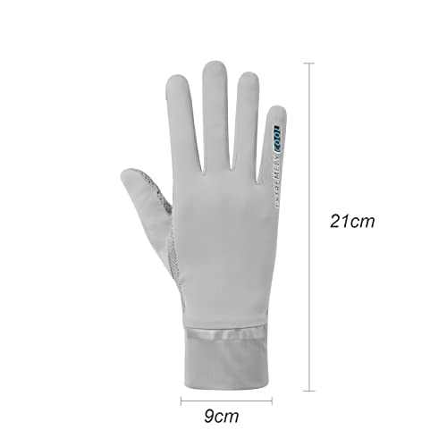 Ice Silk Sport Gloves UPF 50+ Quick-Dry Cooling Anti-Slip Cycling Gloves O963149