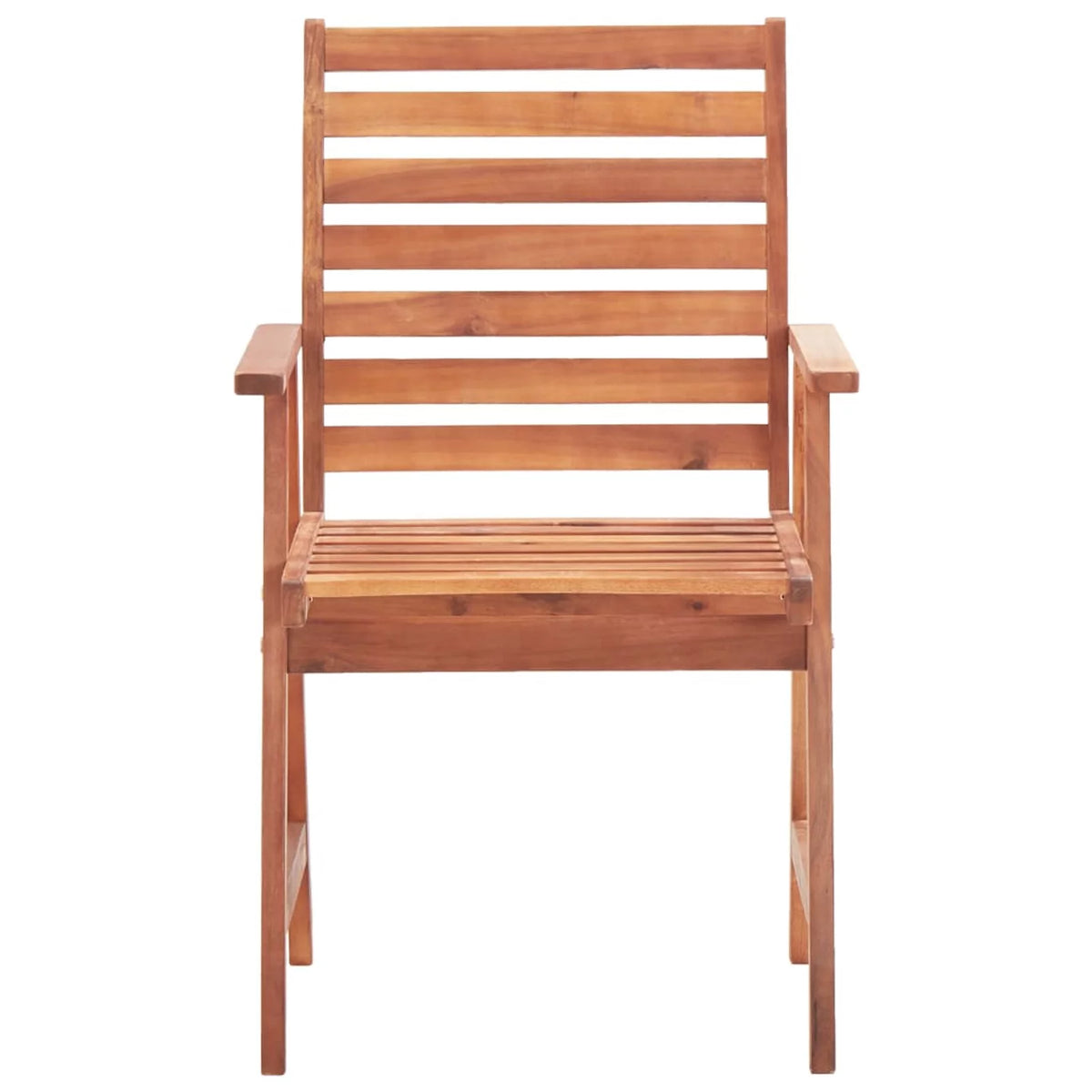 Acacia Wood Patio Dining Chairs 2 pcs with Cushions U10035