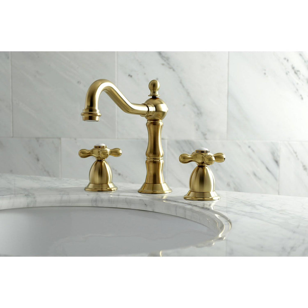 Brushed Brass Widespread Bathroom Faucet H426