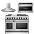 48 Gas Range, Range Hood, Microwave Y90028