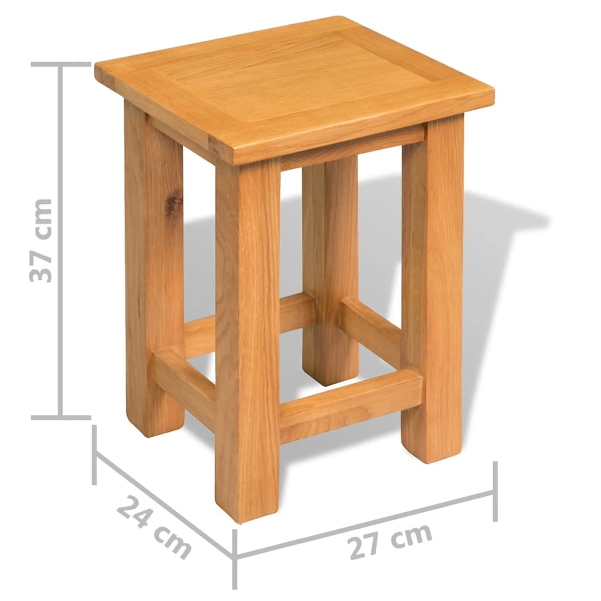 Solid Oak Wood End Tables 2 pcs I31106