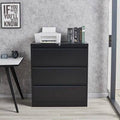 Black 3-Drawer Vertical Filing Cabinet Y20559