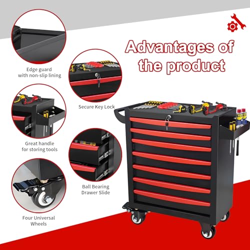 5 Drawer Metal Rolling Tool Chest S58497