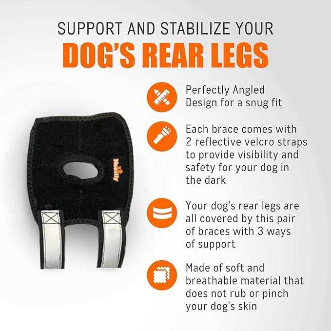 Small Dog Rear Leg Support Splint Braces X6721
