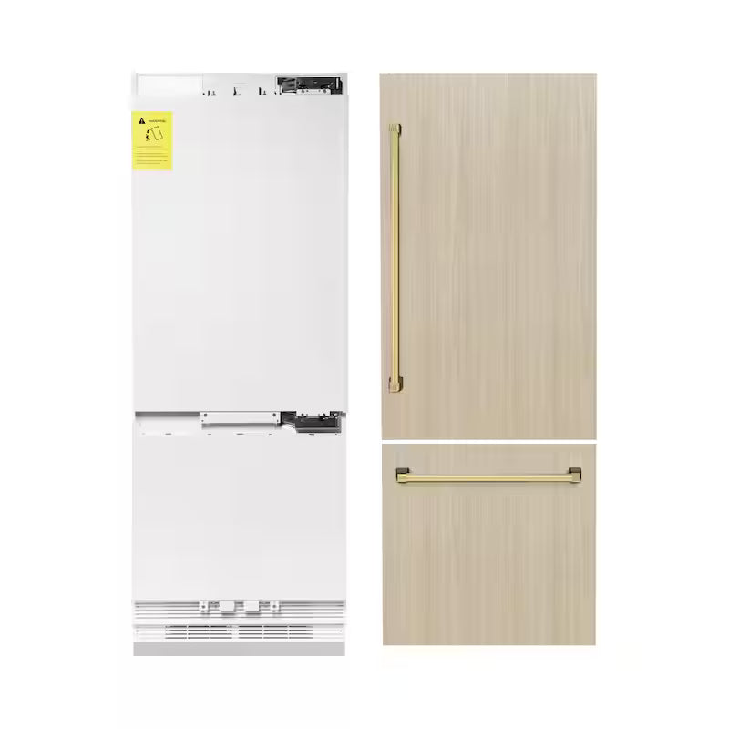 30 in. Bottom Freezer Refrigerator with Ice and Water Dispenser L877