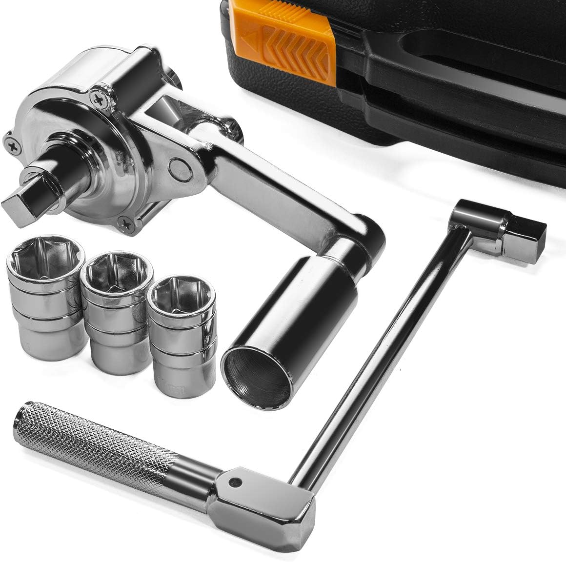 Torque Wrench Multiplier Lug Nut Wrench Remover Set (1/2" DR) with Carrying Case Pack of 2 O5340