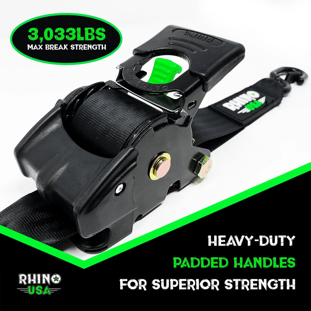 2 x 10' Retractable Ratchet Straps 2-Pack C5683
