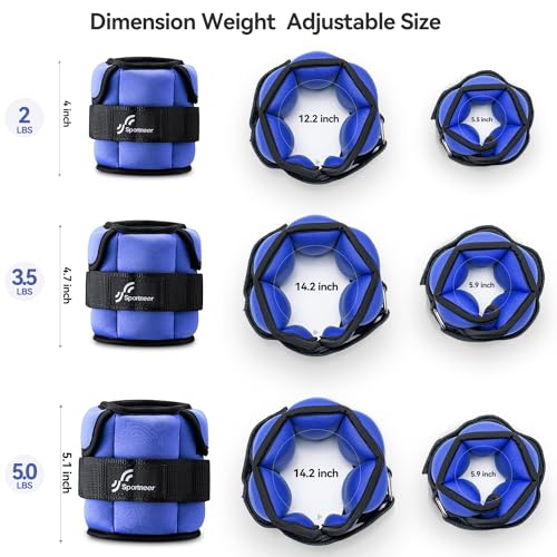1 Pair Adjustable Ankle Weights T383312
