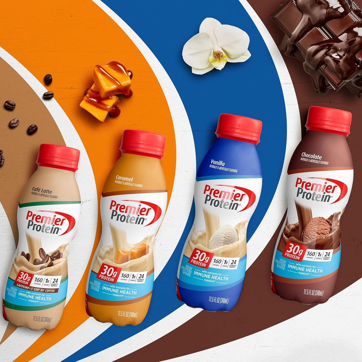 Café Latte Protein Shake, 30g Protein, 1g Sugar, 11.5 fl oz Q818
