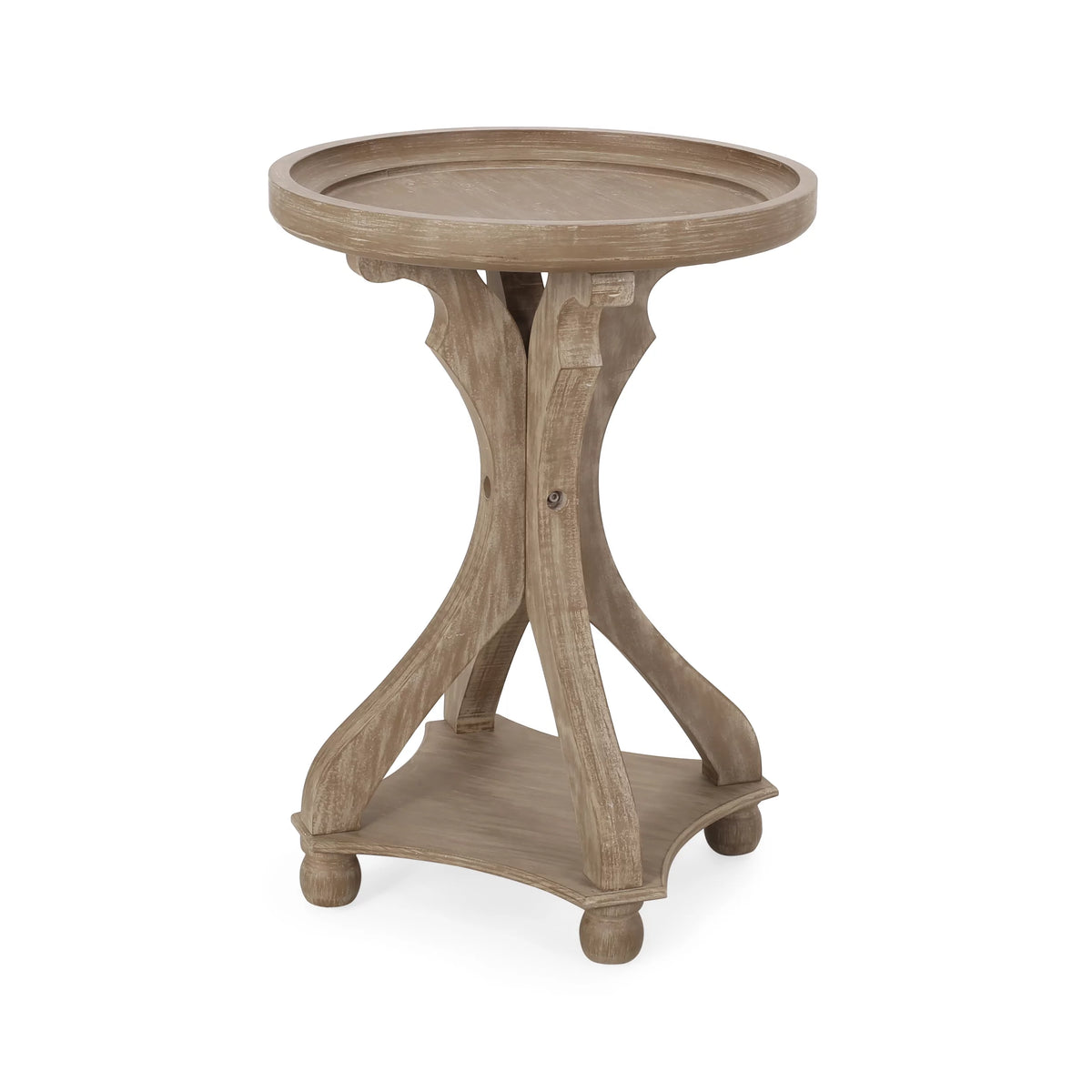 Fir Wood Accent Table S5771