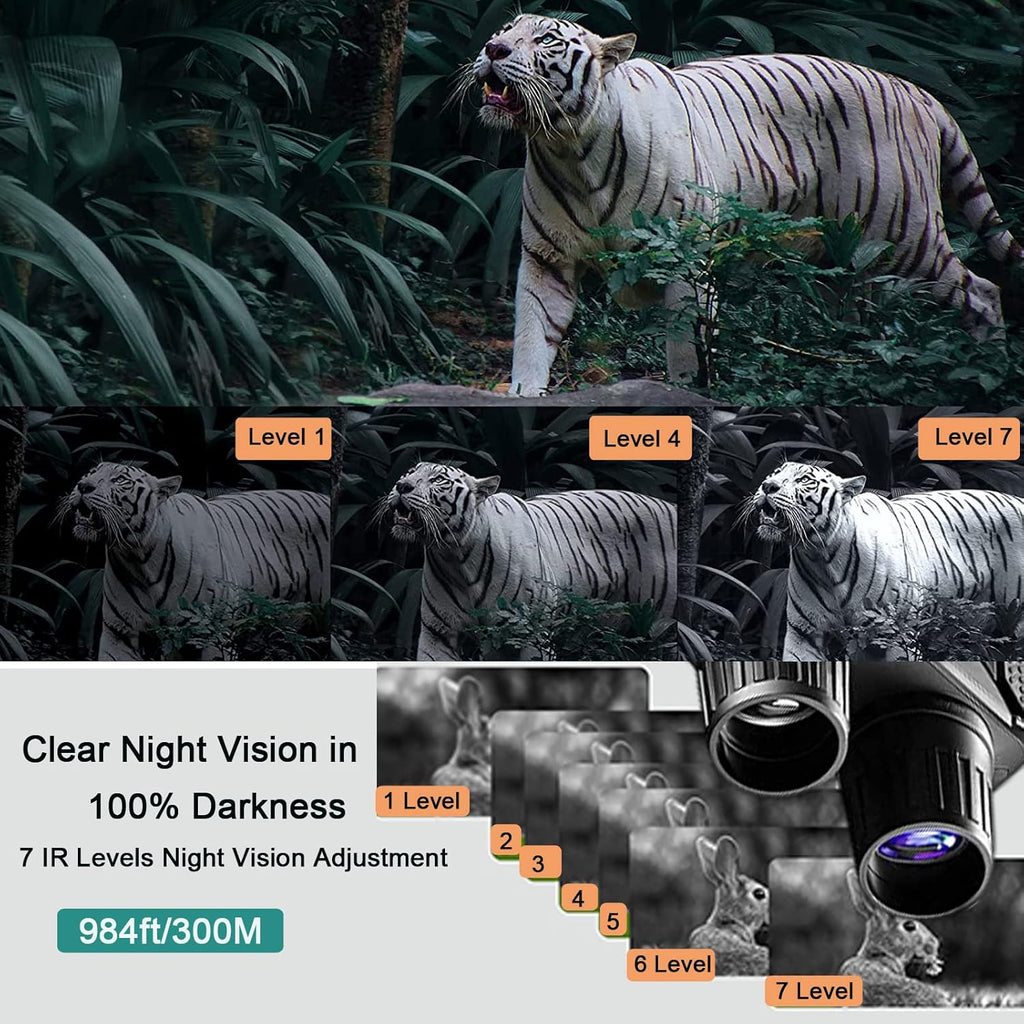 Night Vision Goggles and Day Binoculars Digital Infrared Goggles with 2.5 LCD Screen L952294