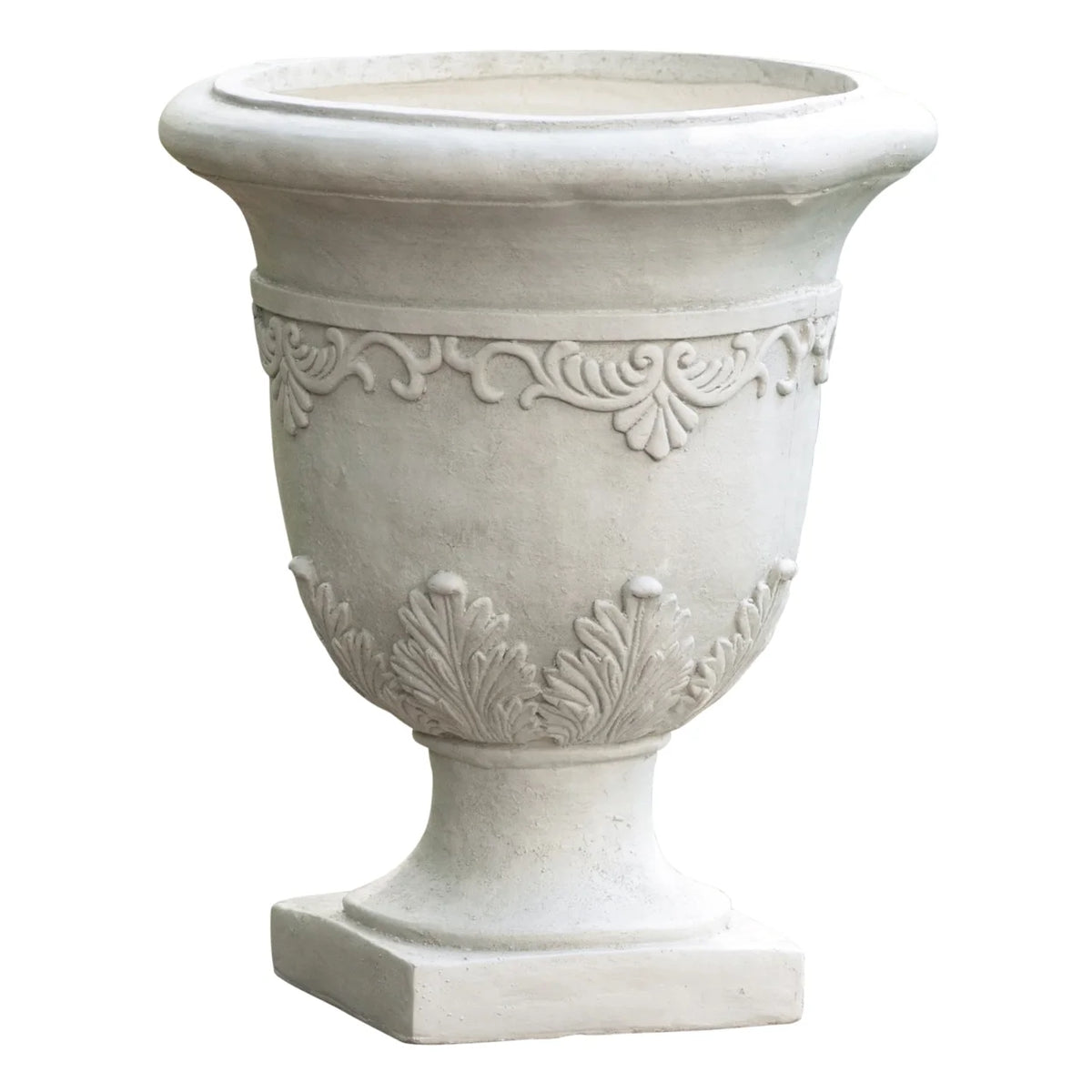 White Stone Planter D7949