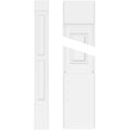 12x22W x 90x22H x 2x22P Two Equal Raised Panel PVC Pilaster with Standard Capital & Base (Pair) Y175