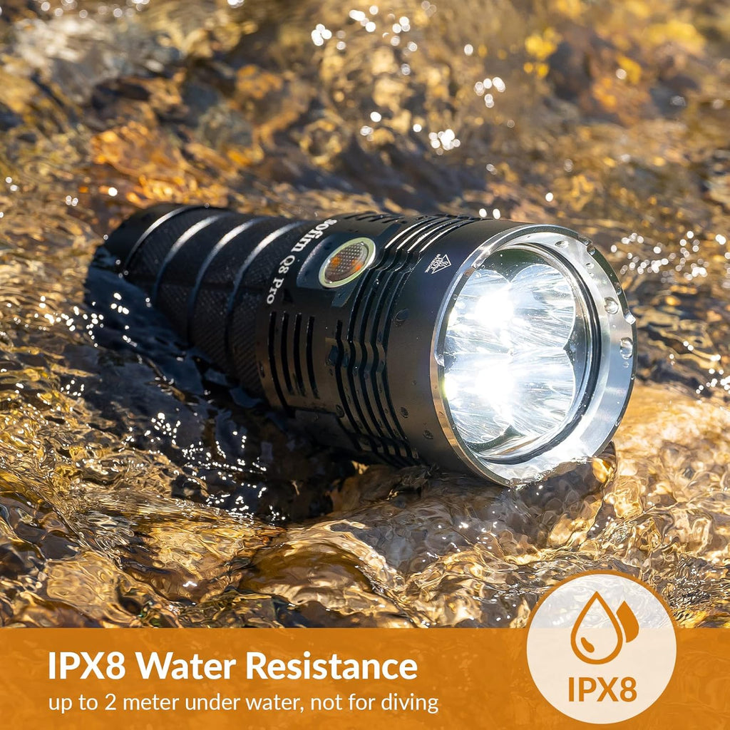 Rechargeable Flashlight 11000 Lumen with 4 x CREE XHP50.2 LEDs L2443