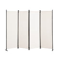 Black 6 Panel Folding Room Divider K3684