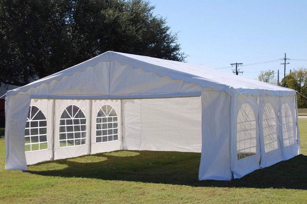 White 20'x20' Outdoor Party Tent Canopy Shelter O4888