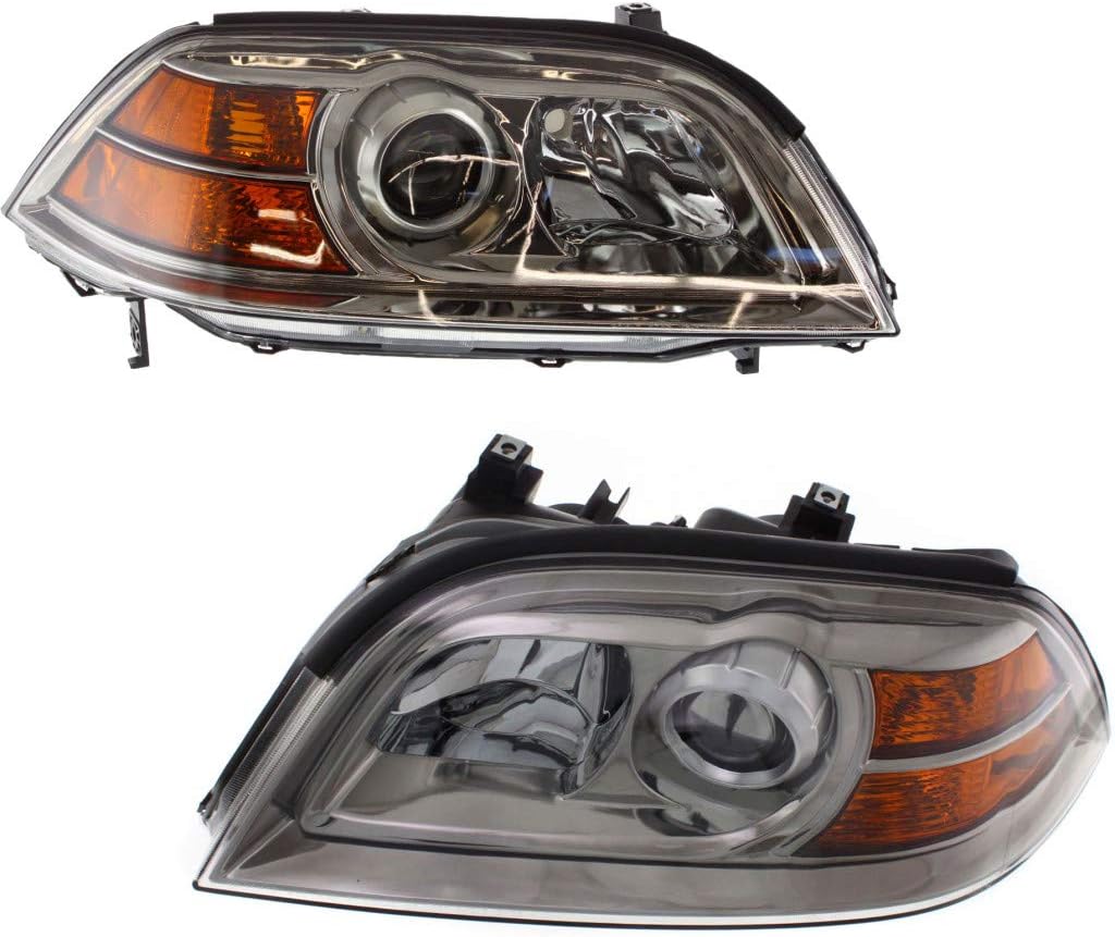 2004 2005 2006 Acura MDX Headlight Assembly Driver Side Black Housing L841
