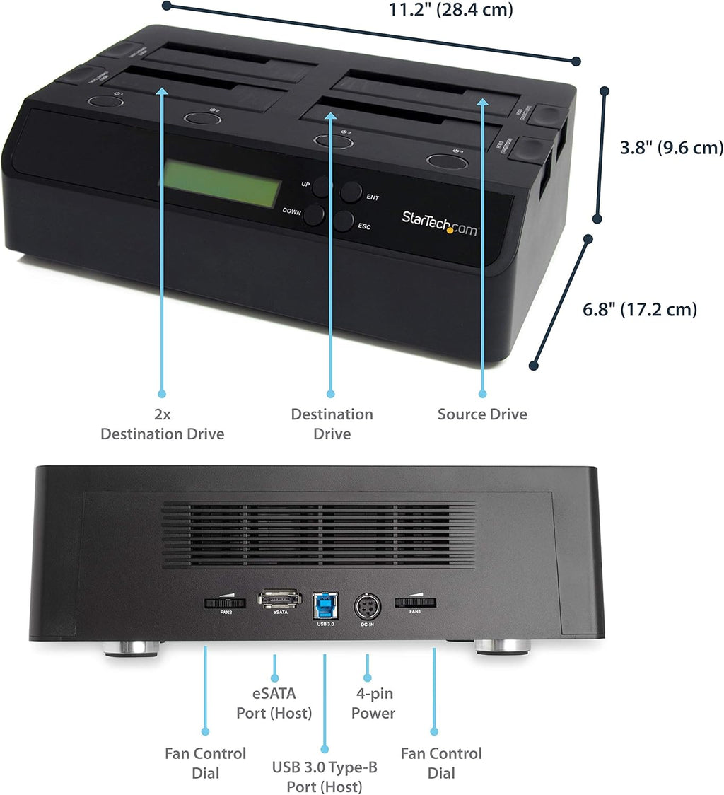 USB 3.0 eSATA SATA HDD Hard Drive Duplicator Dock Y725