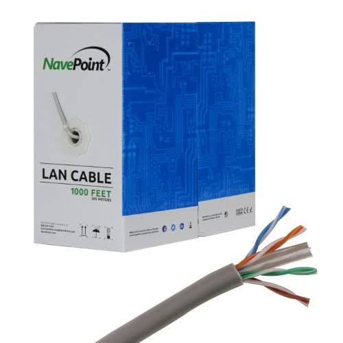 Cat6 UTP CCA Ethernet Cable 1000 ft Grey I2488