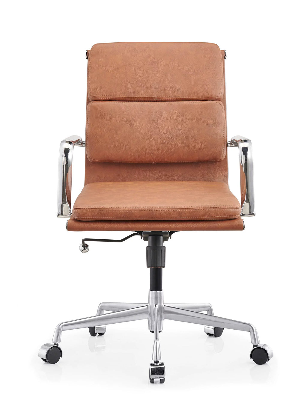 Brown Leather Adjustable Swivel Office Chair Z18013