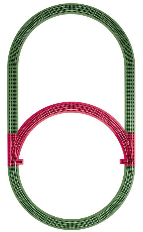 O FasTrack Inner Passing Loop Add-On Track Pack M2835