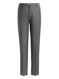 Extra-Slim Italian Wool Suit Pant Sharkskin Gray Y217