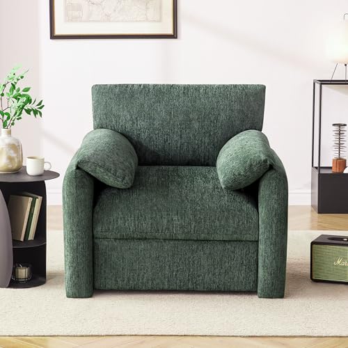 Beige Chenille Oversized Armchair K200