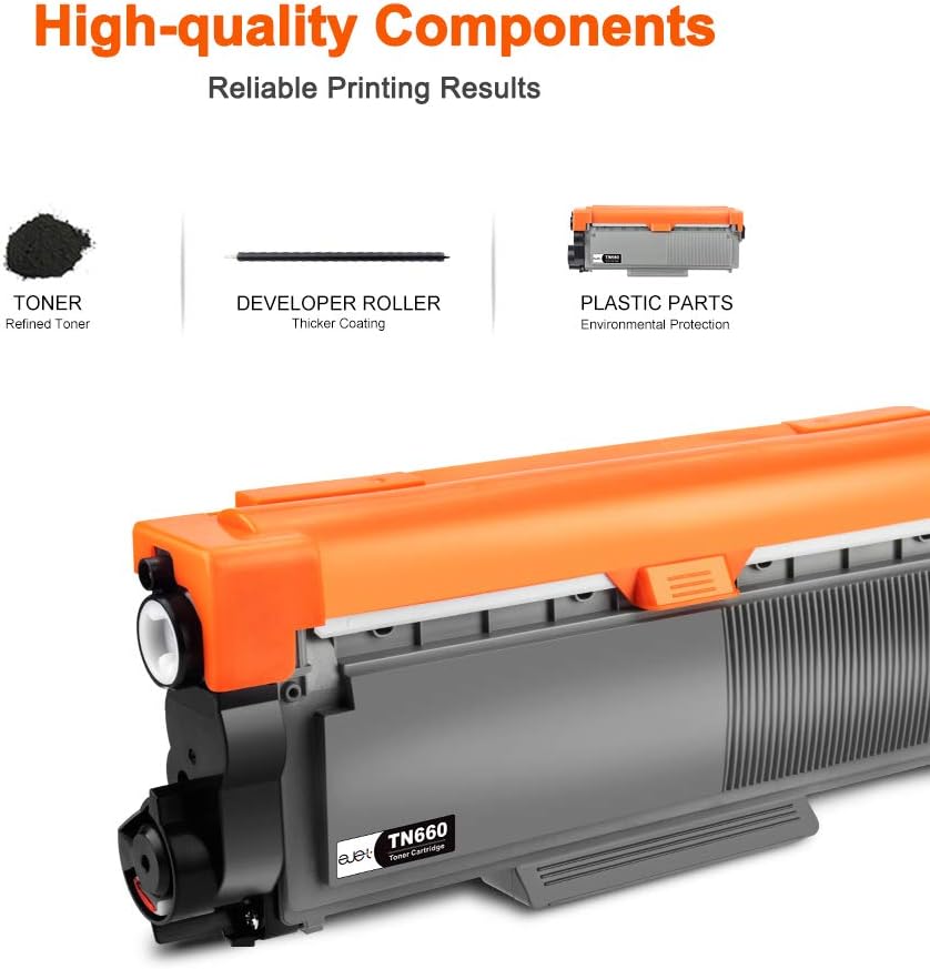 4 Black TN660 Toner Cartridge G7789