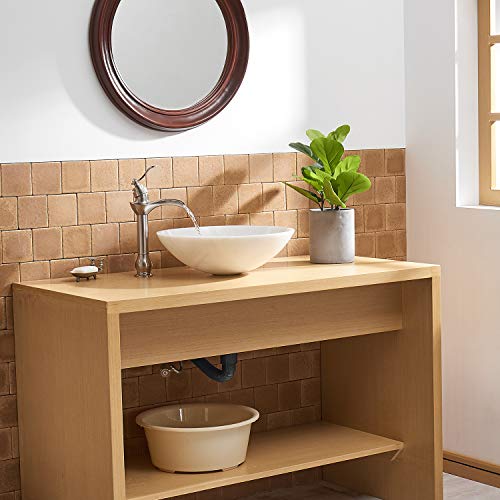 Brushed Nickel Single-Handle Vessel Sink Faucet O32113