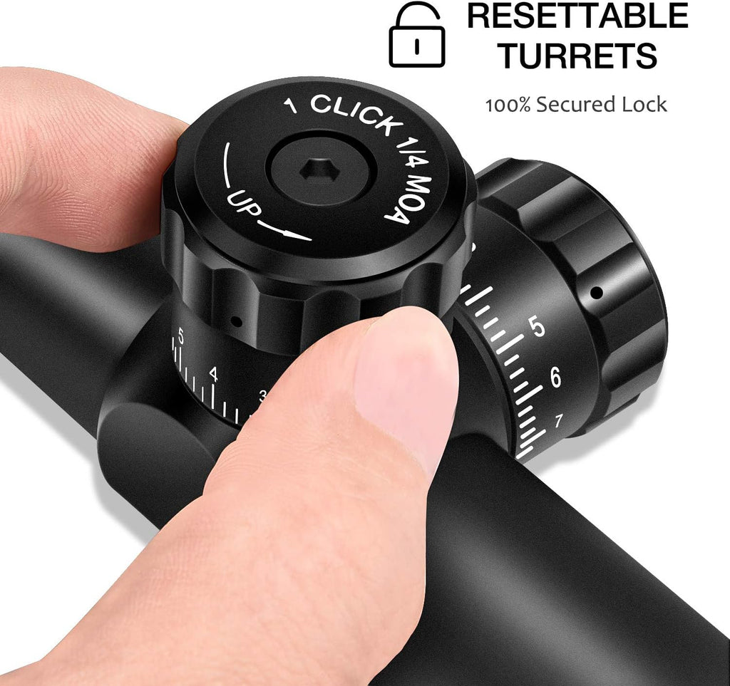 4-16x44 Illuminated Rifle Scope with Sunshade and Scope Mount R312