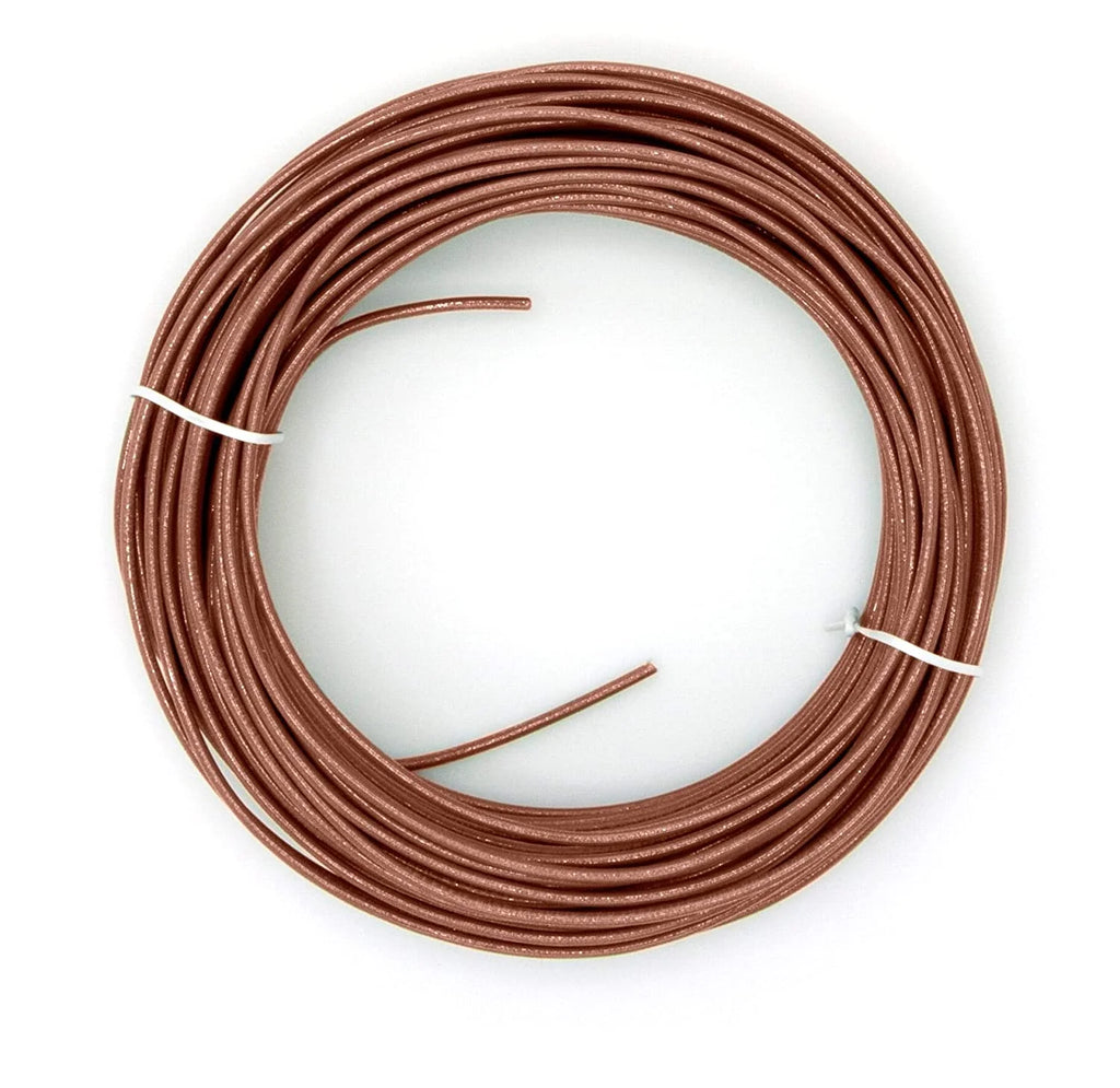 75 Feet 12 AWG Insulated Solid Copper THHN THWN Wire Brown S354