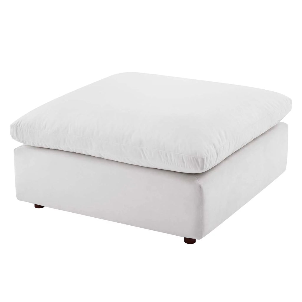 White Velvet Sectional Sofa Set I28990
