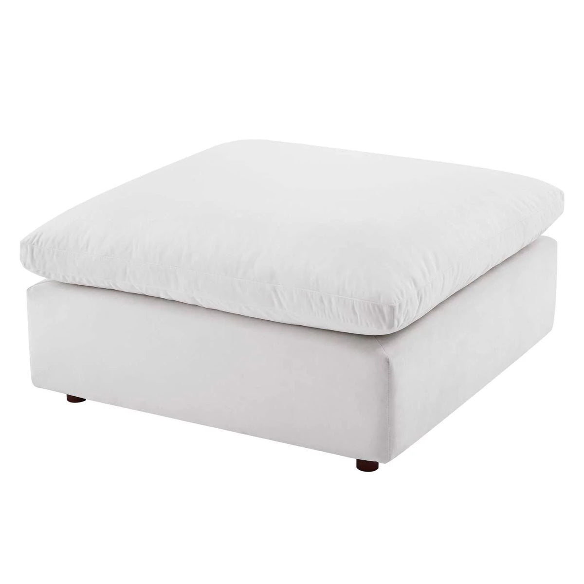 White Velvet Sectional Sofa Set I28990