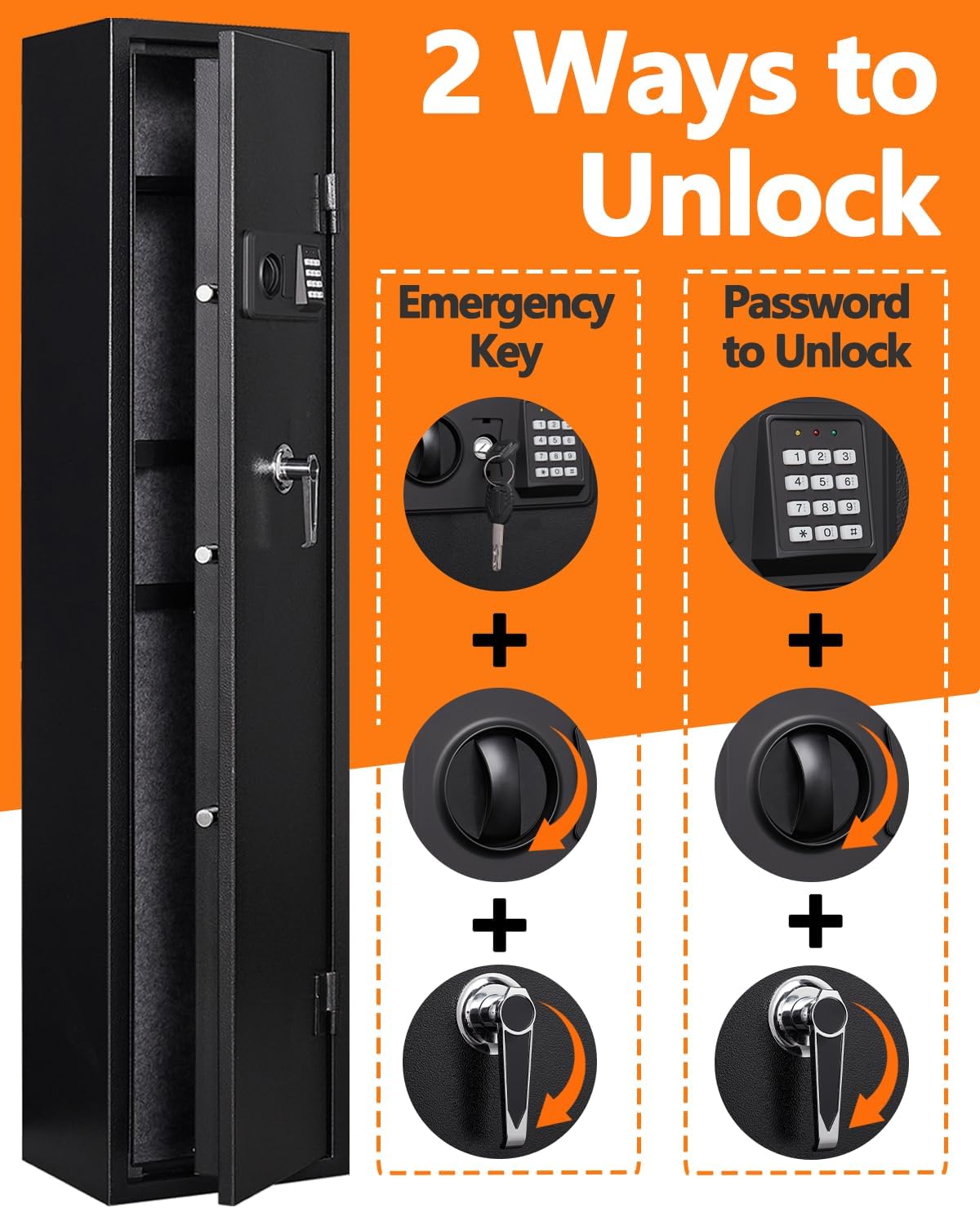 Gun Safe with Adjustable Dividers & Racks O4679