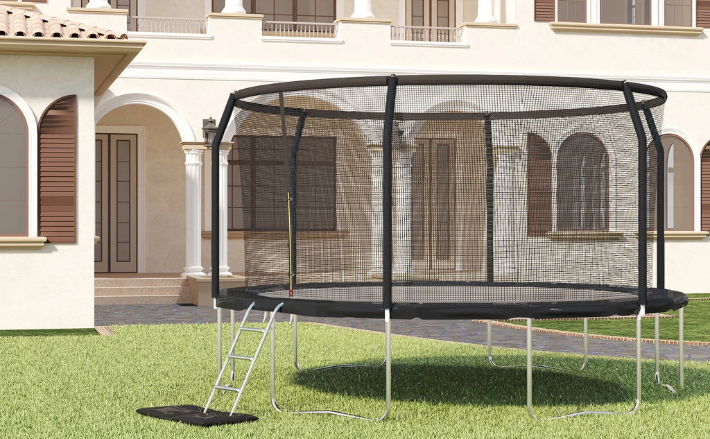 12ft Black Backyard Trampoline X4438
