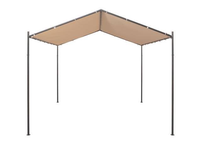 Steel Beige Gazebo Tent Canopy D42433