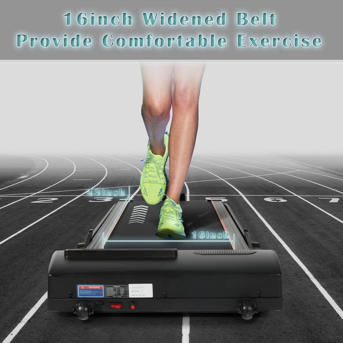 2 in 1 Under Desk Folding Electric Treadmill with LED Display L1903