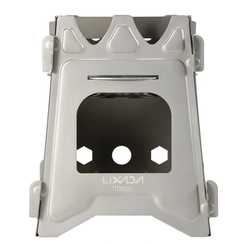 Ultralight Titanium Folding Camp Cooking Stove with Tray Z2475