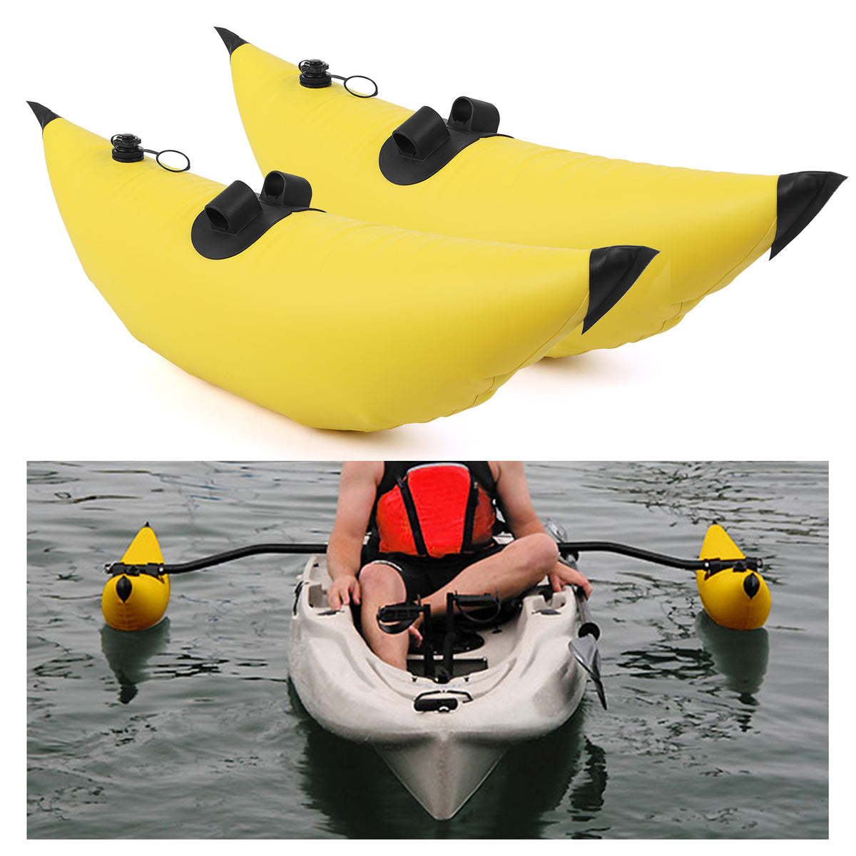 Kayak PVC Inflatable Outrigger Float Stabilizer Kit Z39221